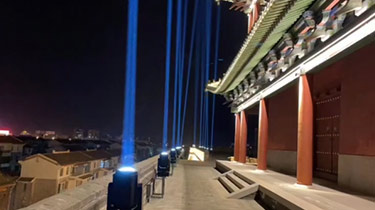 Lighting in Yanmenguan scenic area, Shuozhou, Shanxi